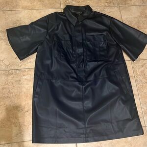 NEW!  Faux Leather Dress